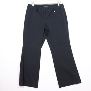 NEW YORK & CO Black Pinstripe Dress Pants Size Petite 12